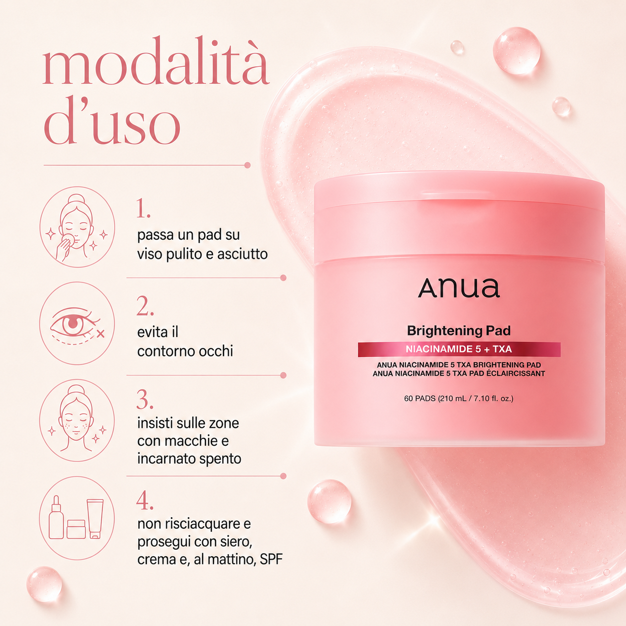 Anua – Niacinamide 5 TXA Brightening Pad - immagine 3