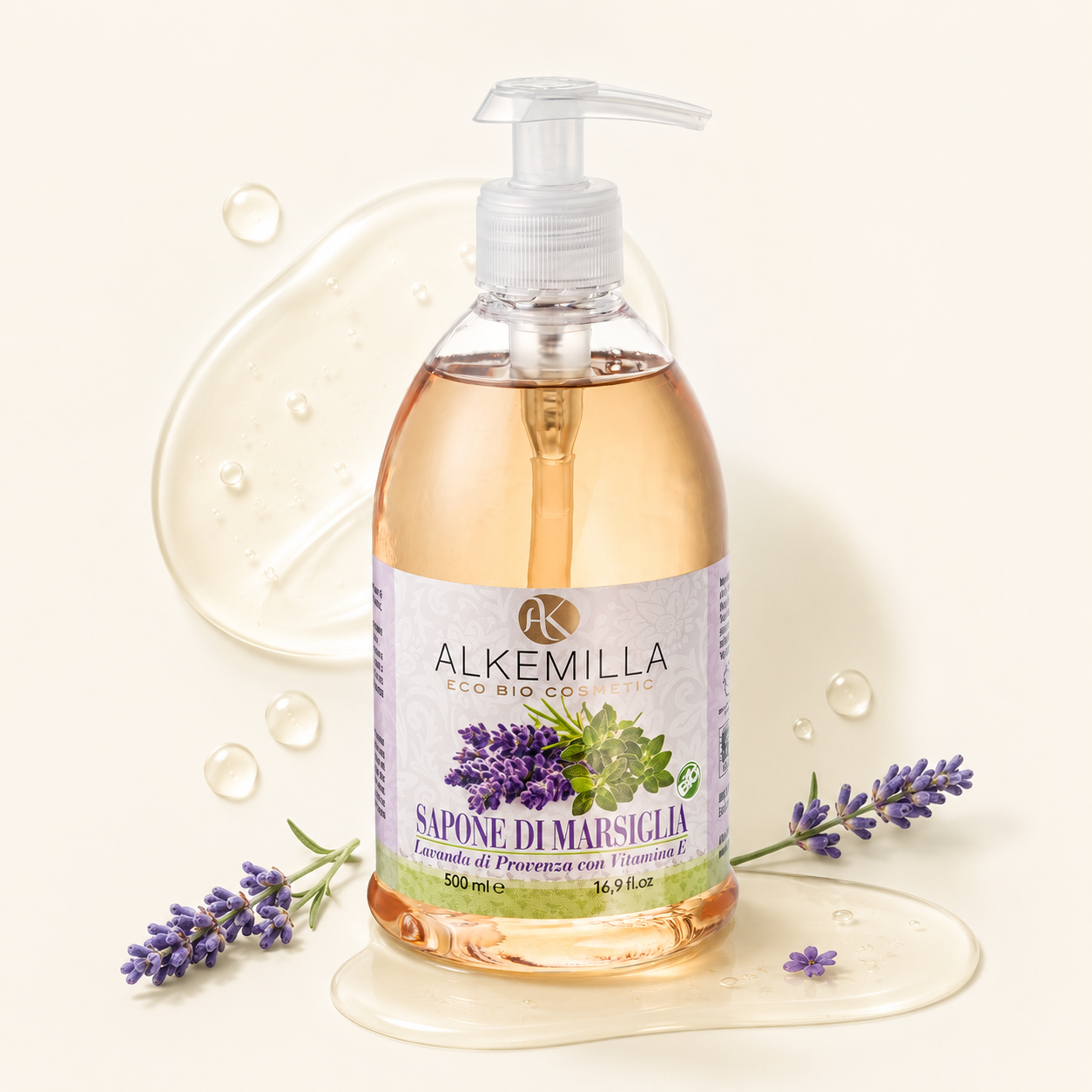 Alkemilla – Sapone Marsiglia Lavanda di Provenza con Vitamina E