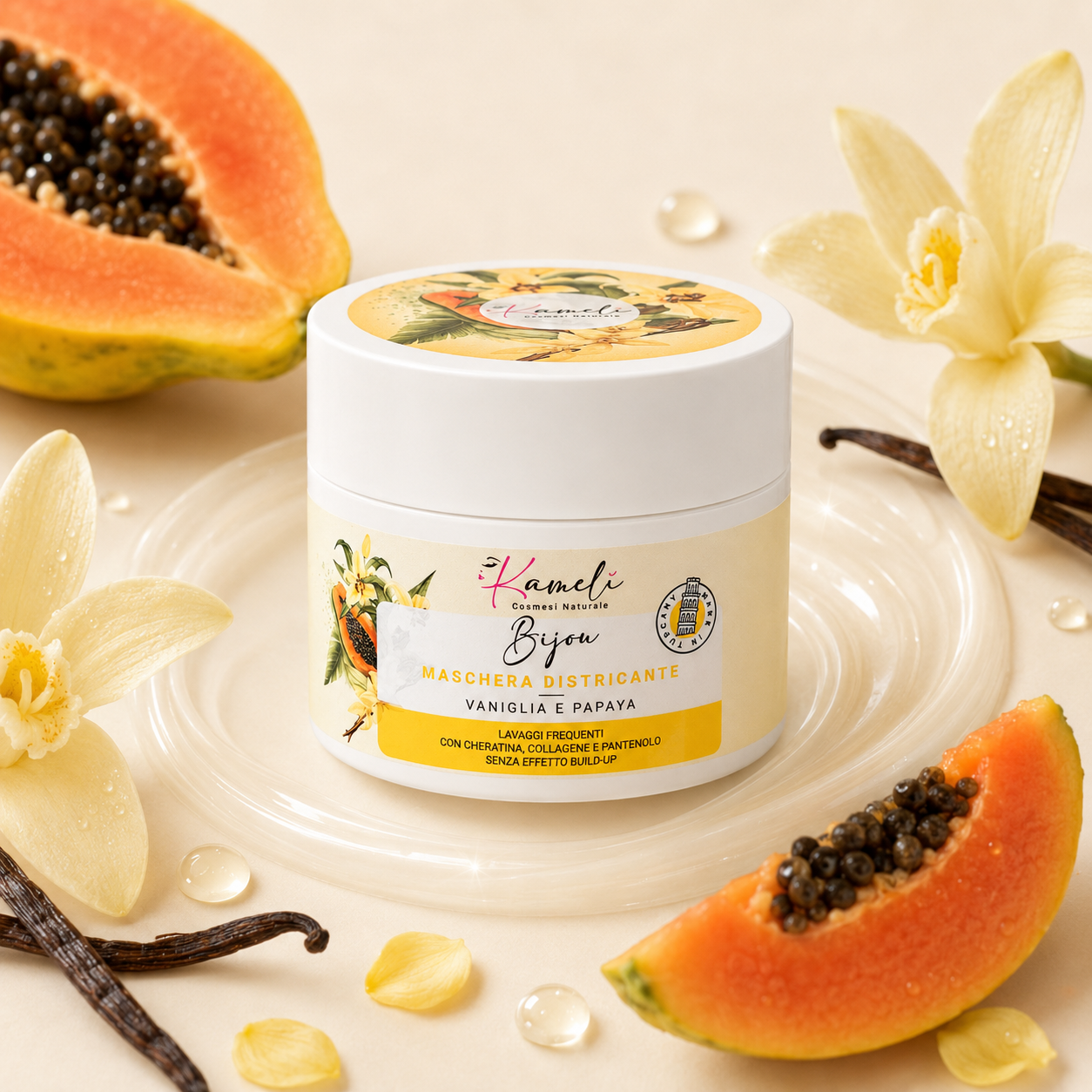 Kamelì - Bijou Maschera Capelli Vaniglia e Papaya
