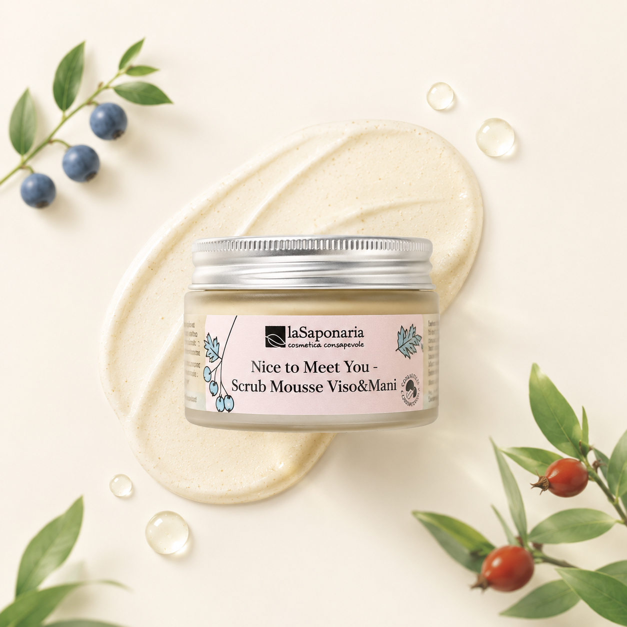 La Saponaria – Nice to Meet You- Scrub Mousse Viso&Mani