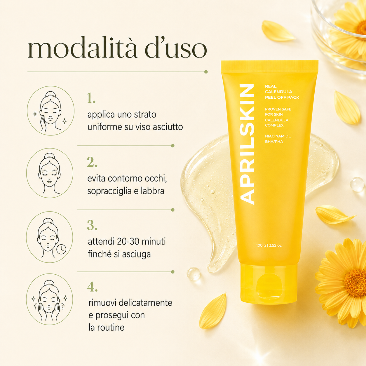 Aprilskin – Real Calendula Peel Off Pack - immagine 3