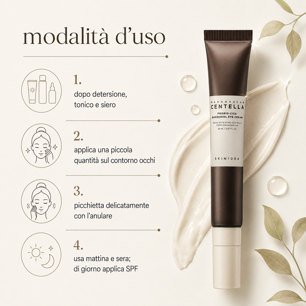 SKIN1004 - Madagascar Centella Probio-Cica Bakuchiol Eye Cream - immagine 3