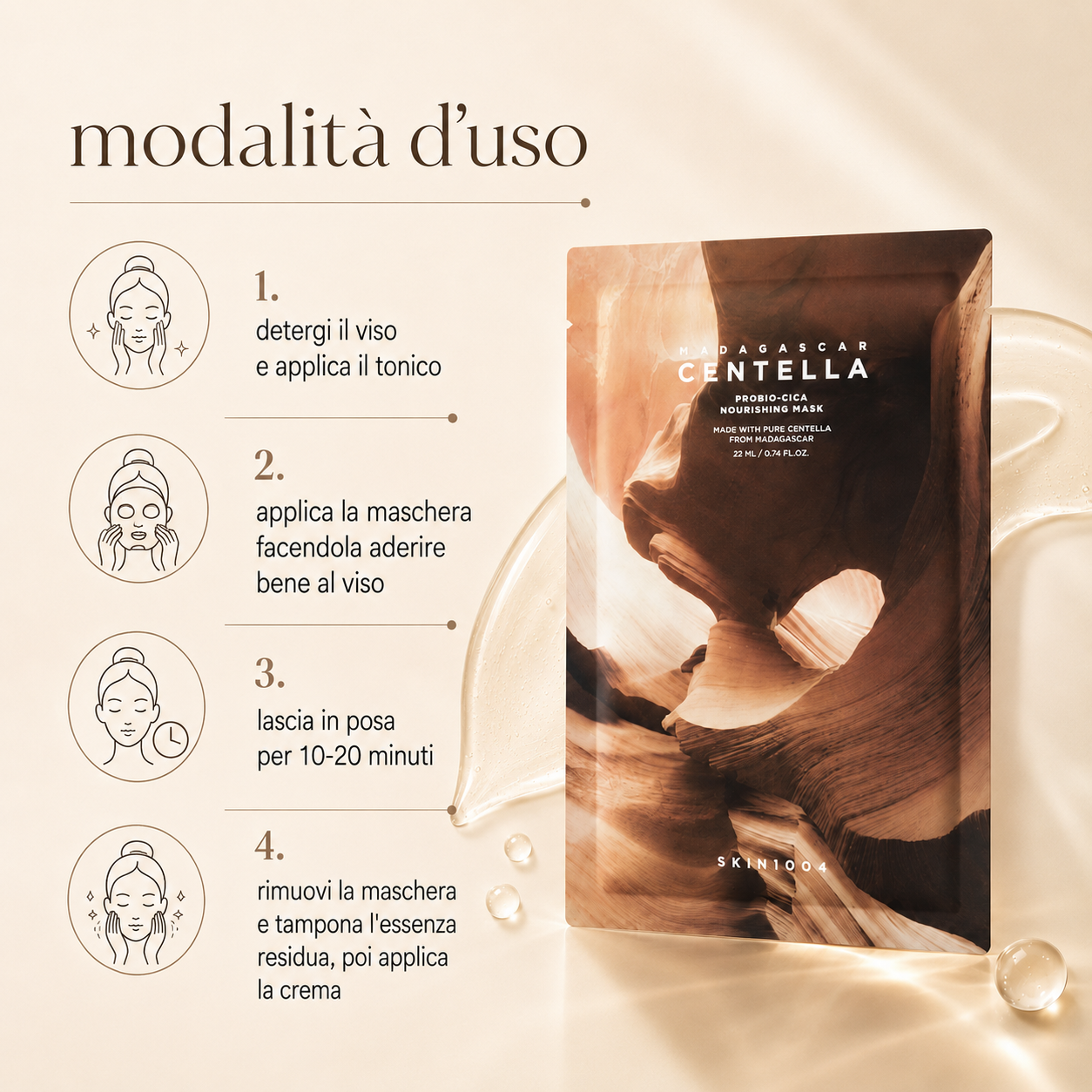 SKIN1004 - Madagascar Centella Probio-Cica Nourishing Mask - immagine 3