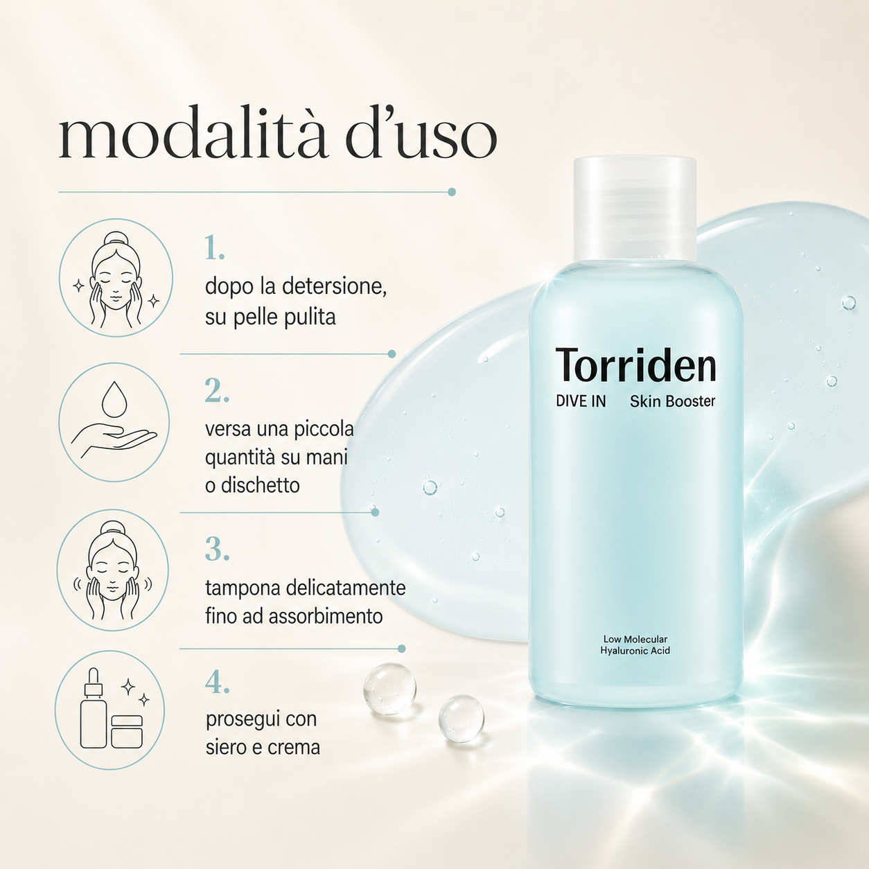 Torriden – Dive-In Low Molecular Hyaluronic Acid Skin Booster - immagine 3