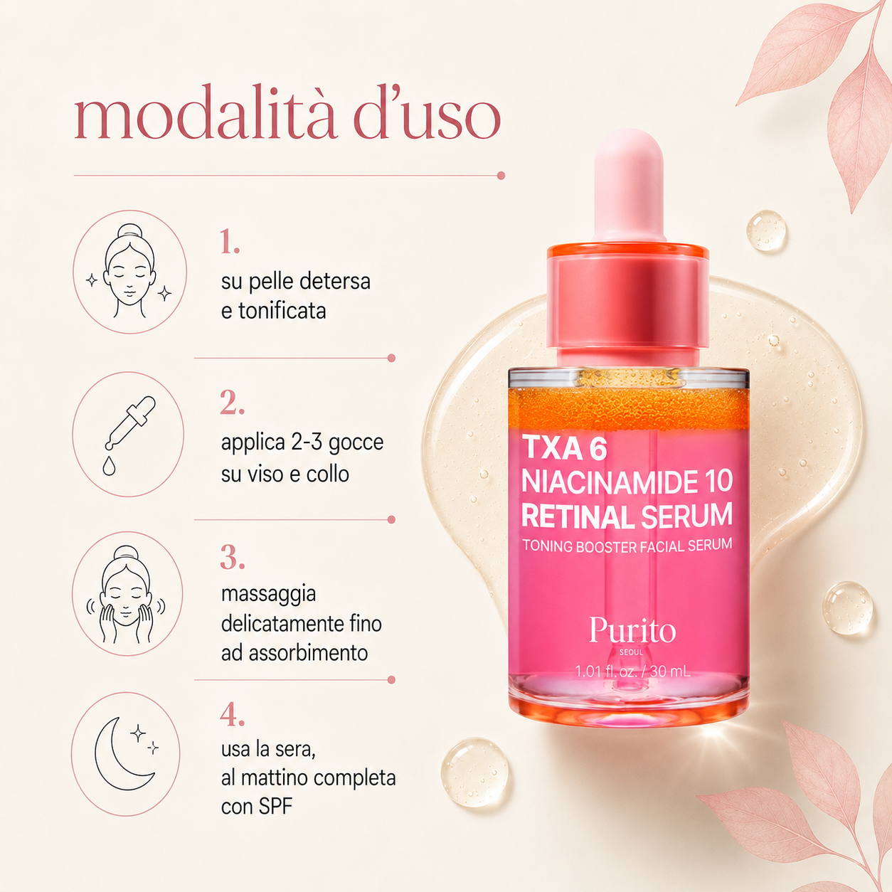 Purito Seoul– TXA 6 Niacinamide 10 Retinal Serum - immagine 3