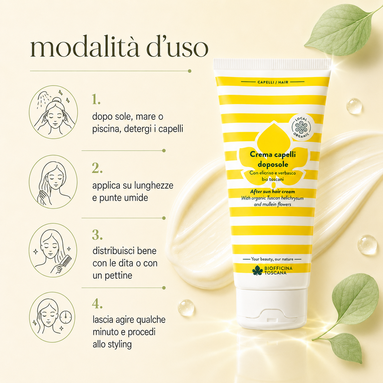 Biofficina Toscana – Crema Capelli Doposole - immagine 3