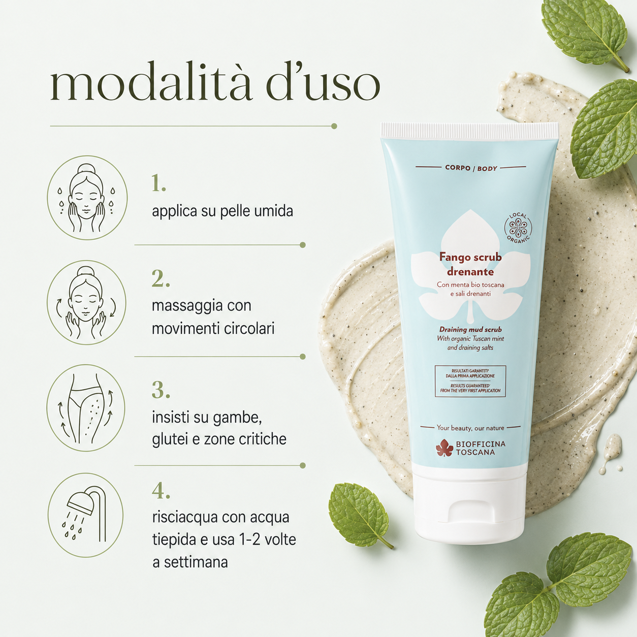 Biofficina Toscana – Fango Scrub Drenante - immagine 3