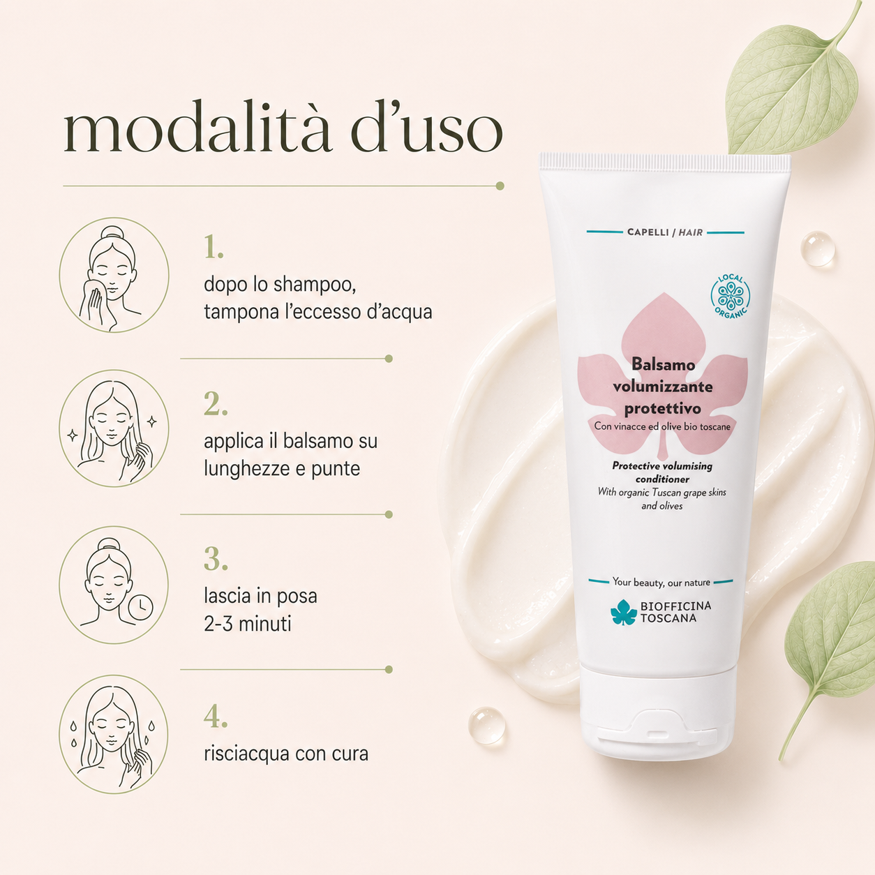 Biofficina Toscana – Balsamo Volumizzante Protettivo - immagine 3