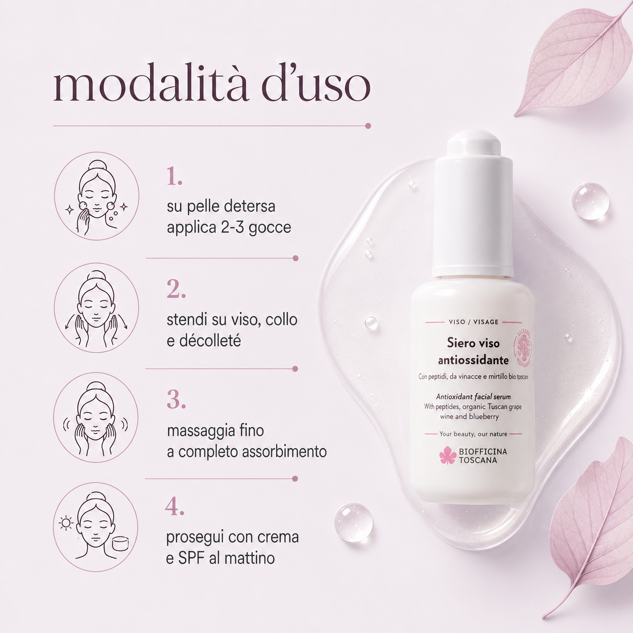 Biofficina Toscana – Siero Viso Antiossidante - immagine 3