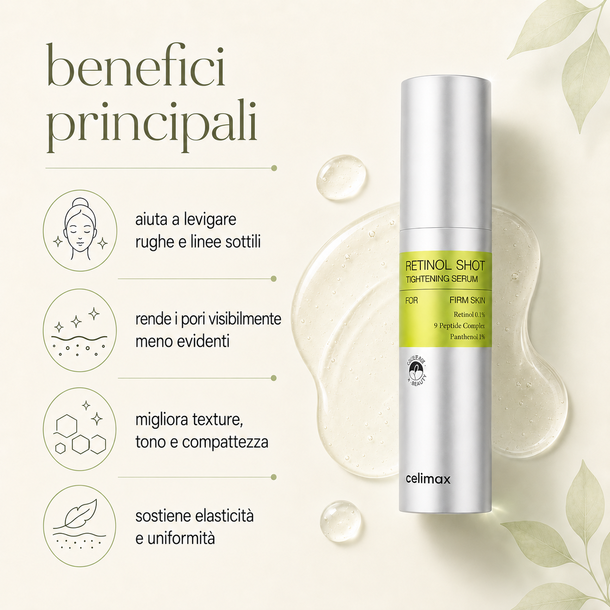 Celimax – The Vita A Retinol Shot Tightening Serum - immagine 2