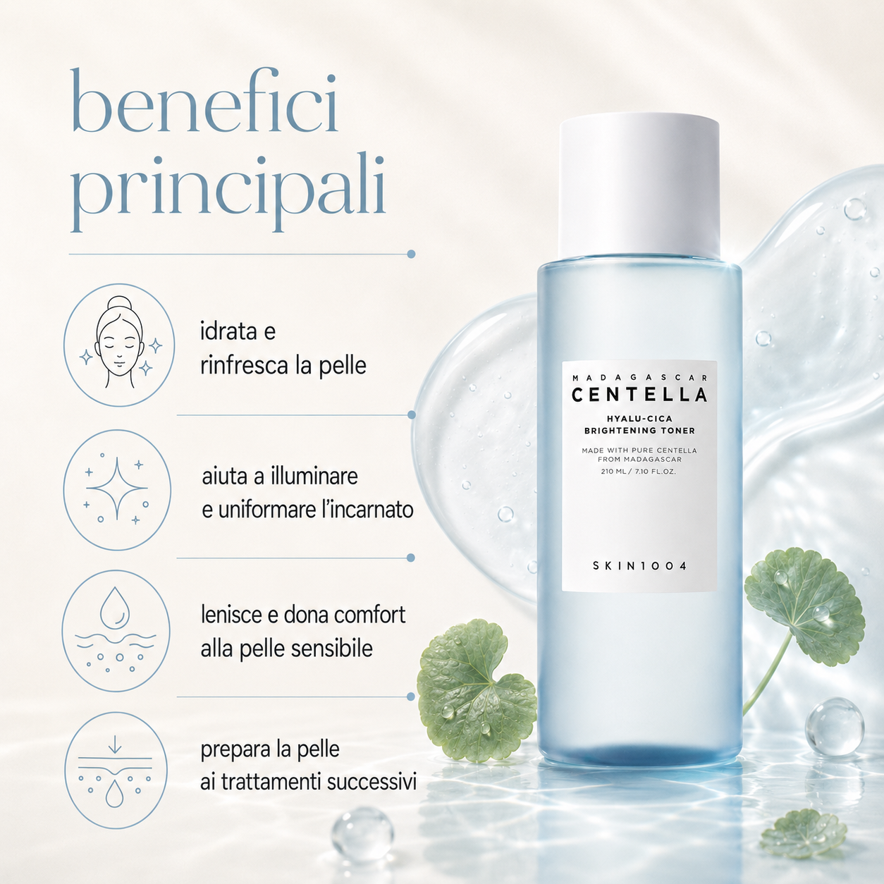 SKIN1004 - Madagascar Centella Hyalu-Cica Brightening Toner - immagine 2