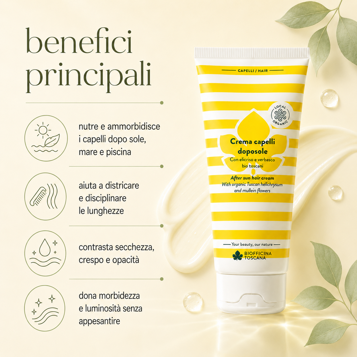 Biofficina Toscana – Crema Capelli Doposole - immagine 2