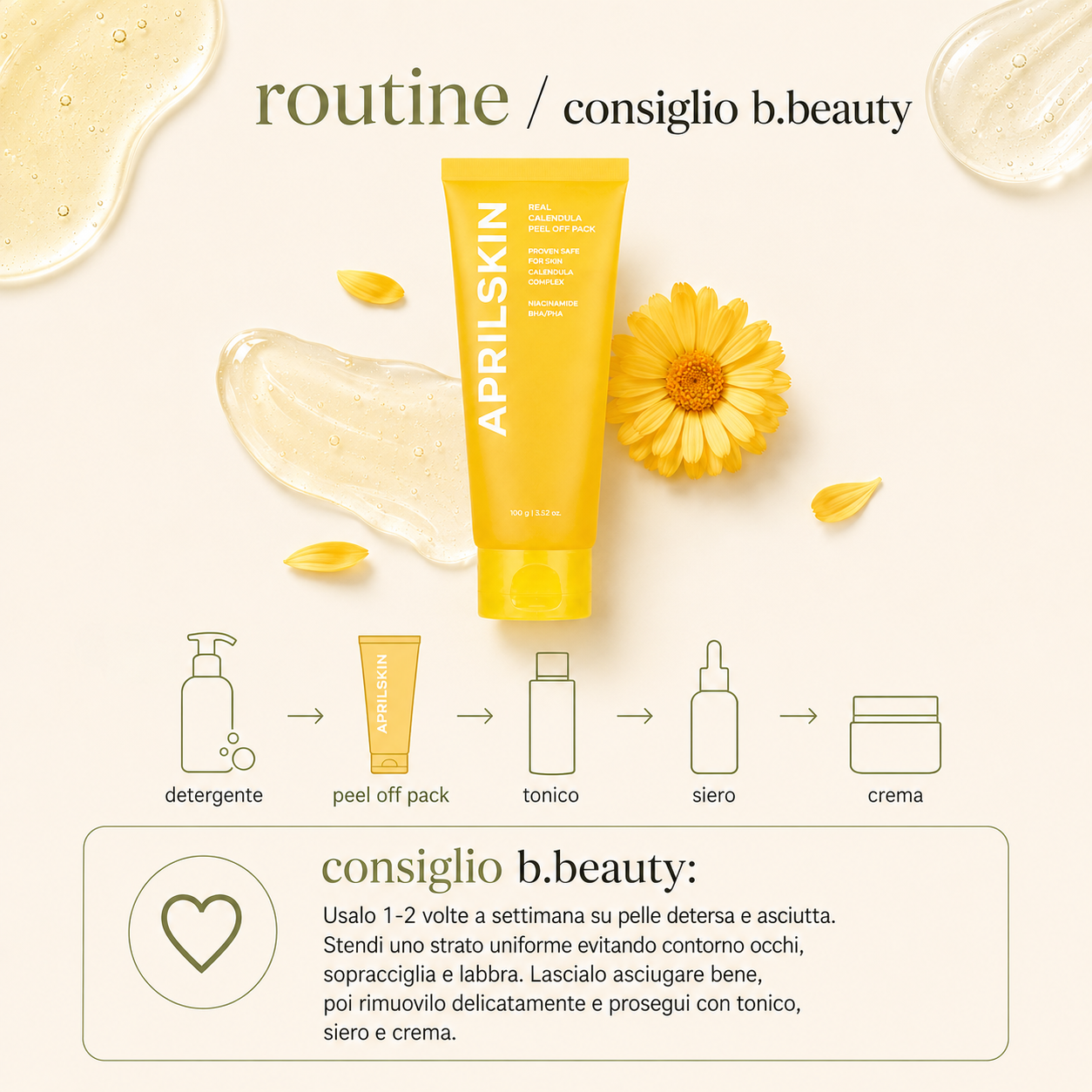 Aprilskin – Real Calendula Peel Off Pack - immagine 4