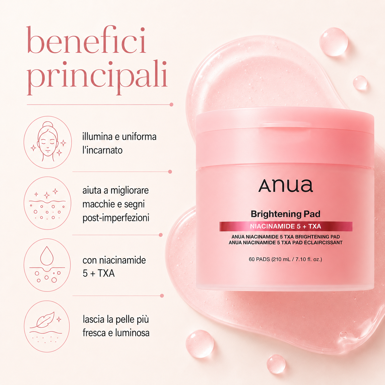 Anua – Niacinamide 5 TXA Brightening Pad - immagine 2