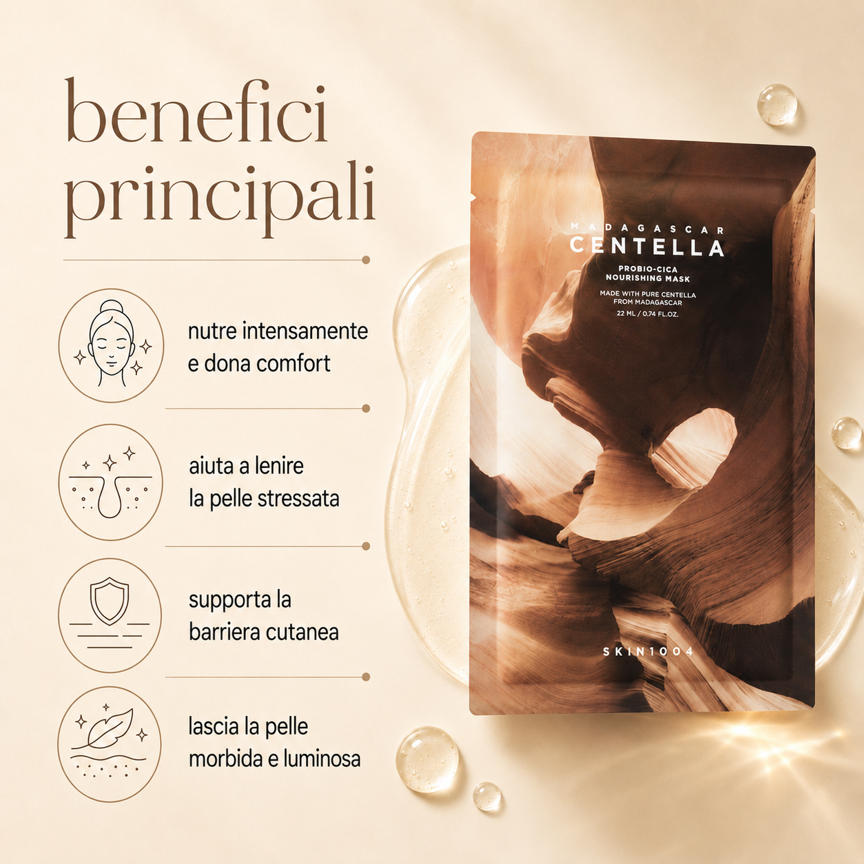 SKIN1004 - Madagascar Centella Probio-Cica Nourishing Mask - immagine 2