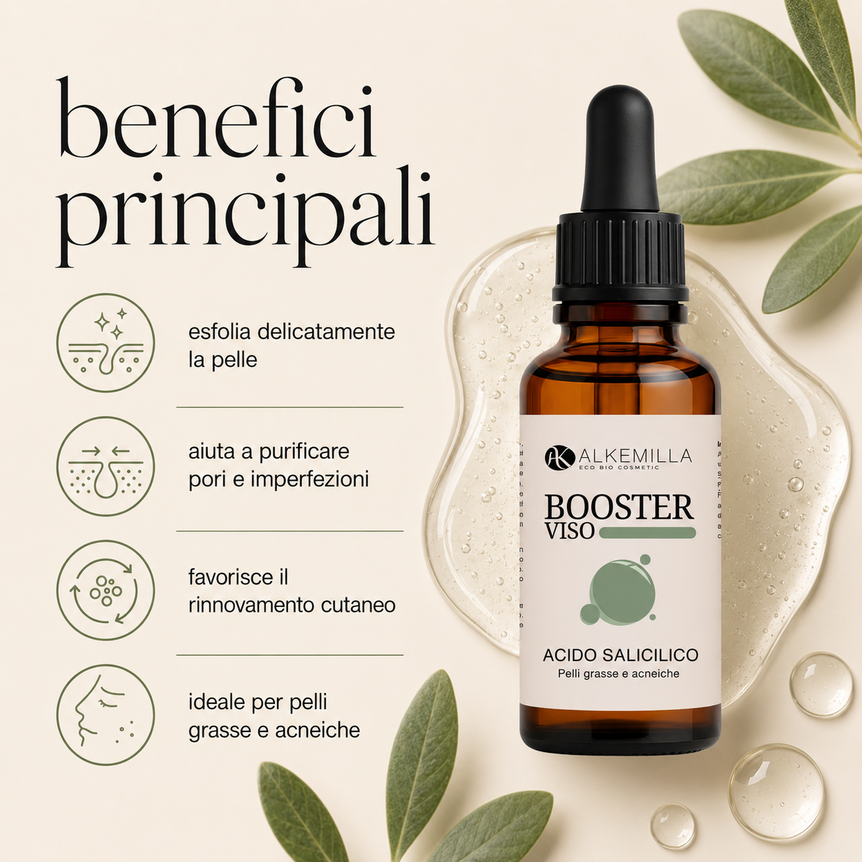Alchemilla – Booster Viso Acido Salicilico - immagine 2