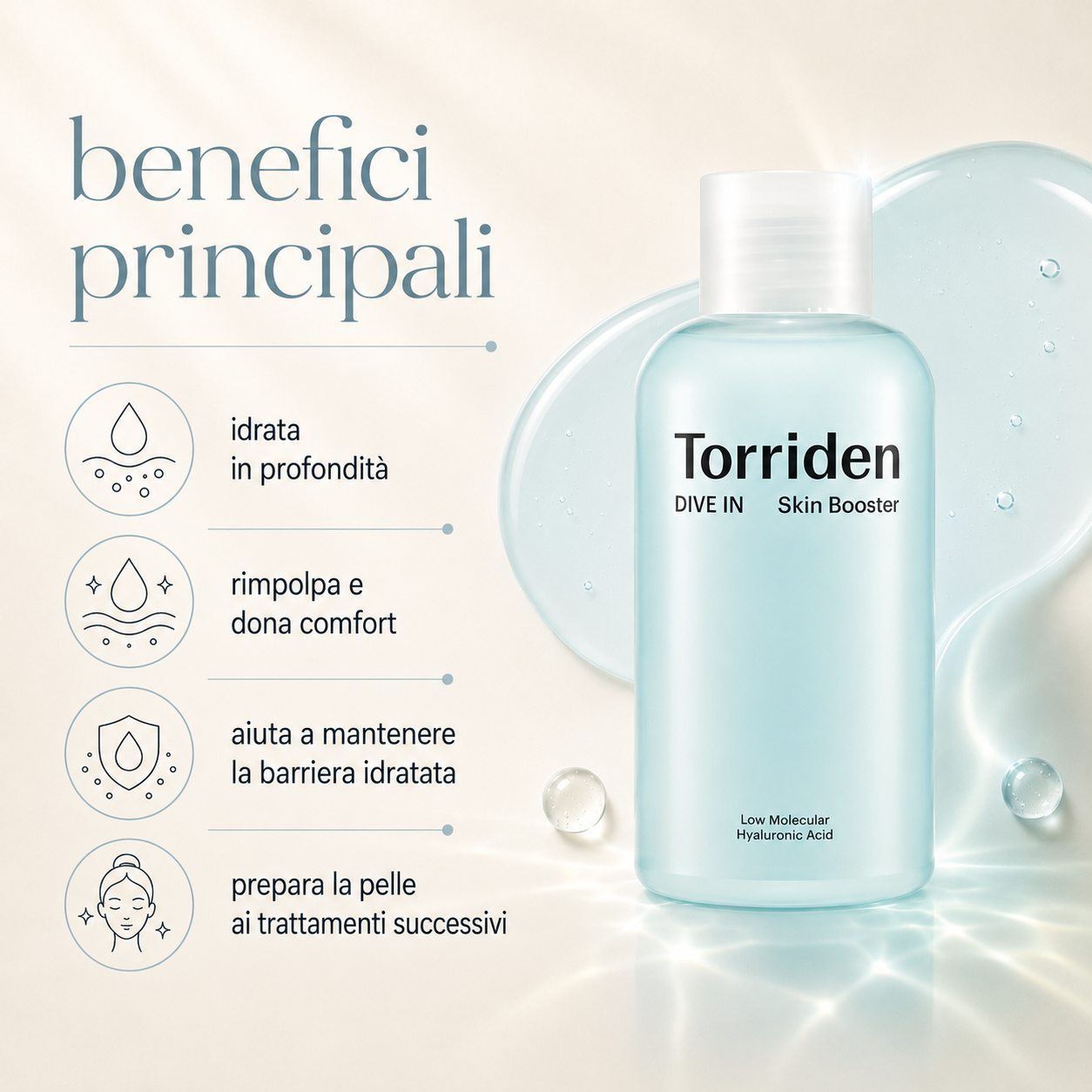Torriden – Dive-In Low Molecular Hyaluronic Acid Skin Booster - immagine 2