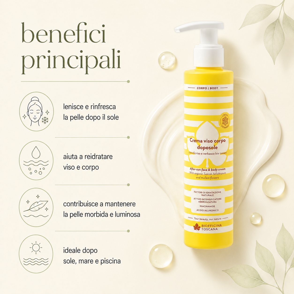 Biofficina Toscana – Crema Viso Corpo Doposole - immagine 2