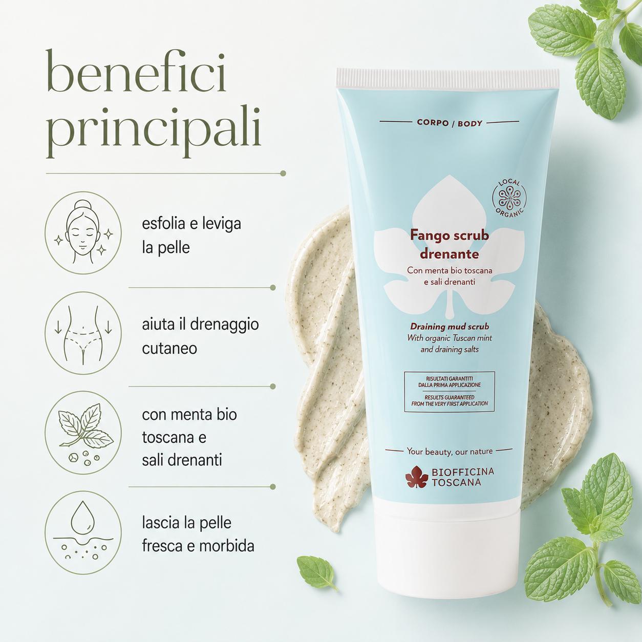 Biofficina Toscana – Fango Scrub Drenante - immagine 2