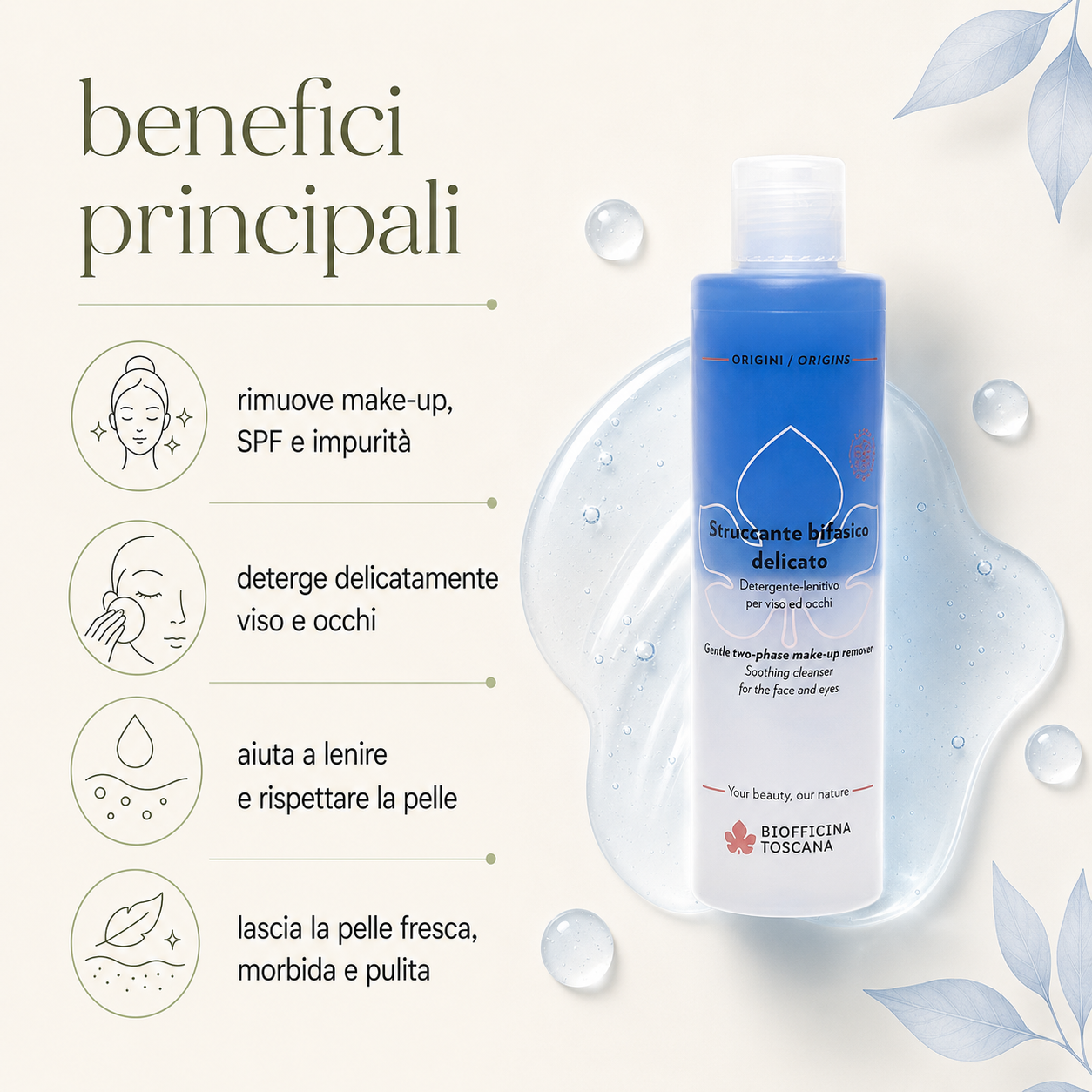 Biofficina Toscana – Struccante Bifasico Delicato - immagine 2