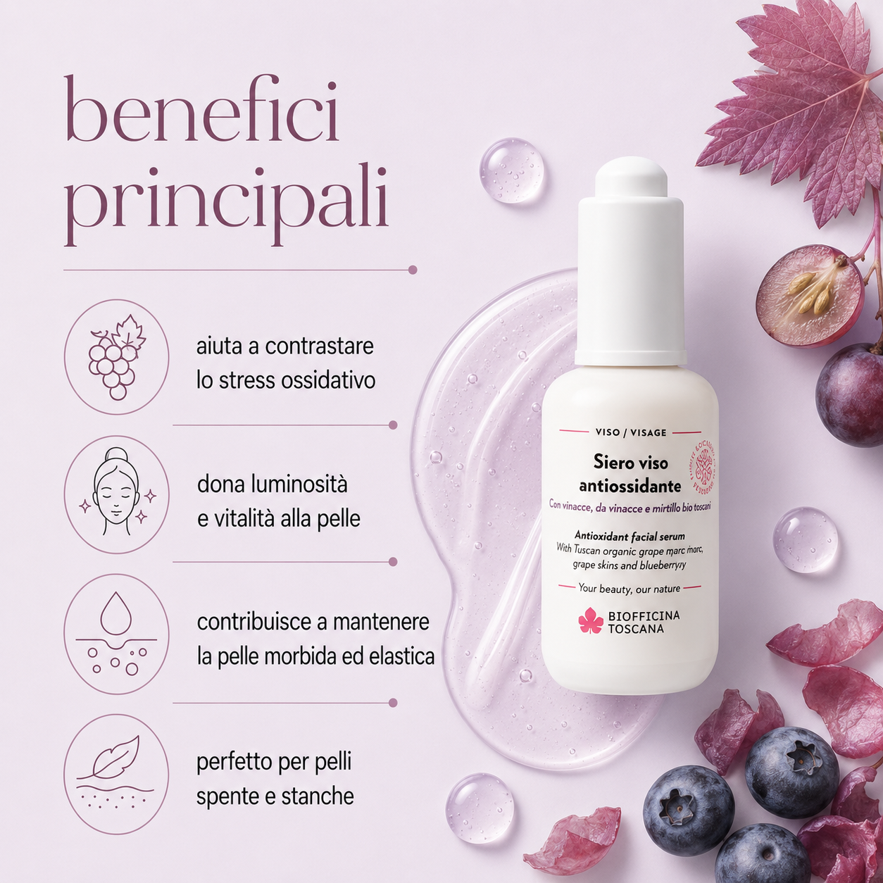 Biofficina Toscana – Siero Viso Antiossidante - immagine 2