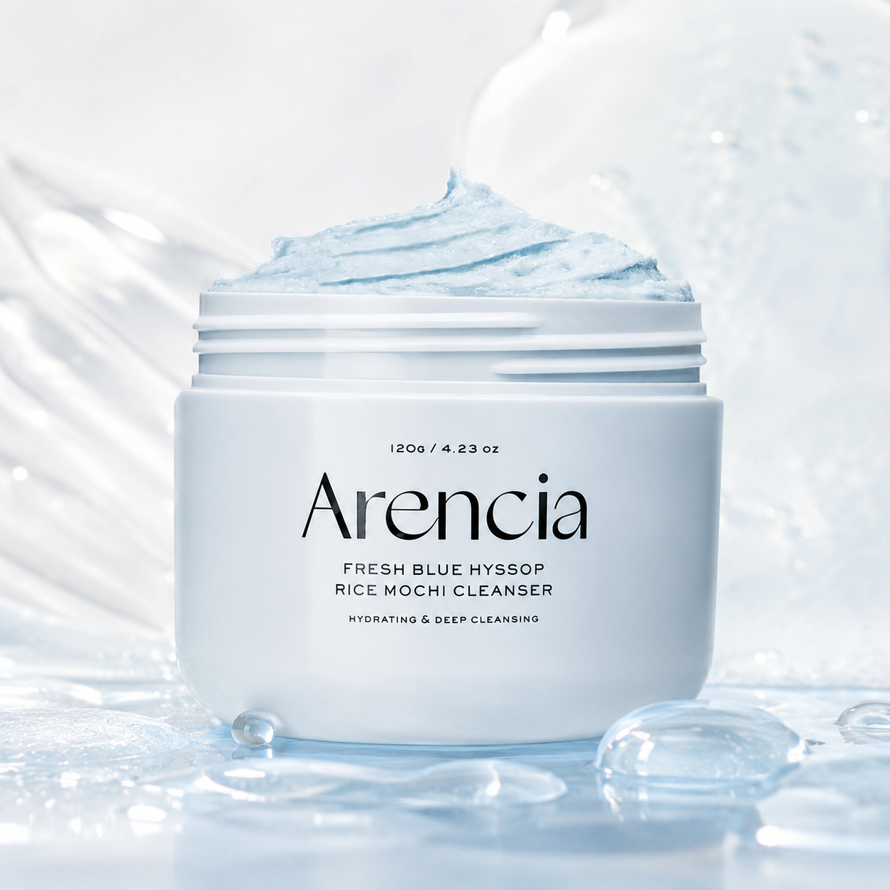 Arencia – Fresh Blue Hyssop Rice Mochi Cleanser