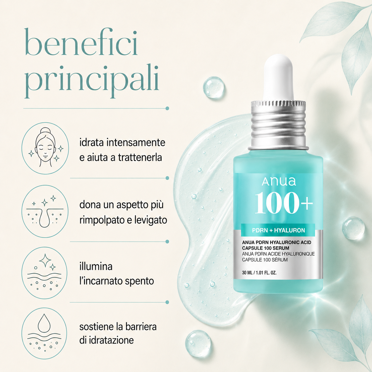 Anua - PDRN Hyaluronic Acid Capsule 100 Serum - immagine 2