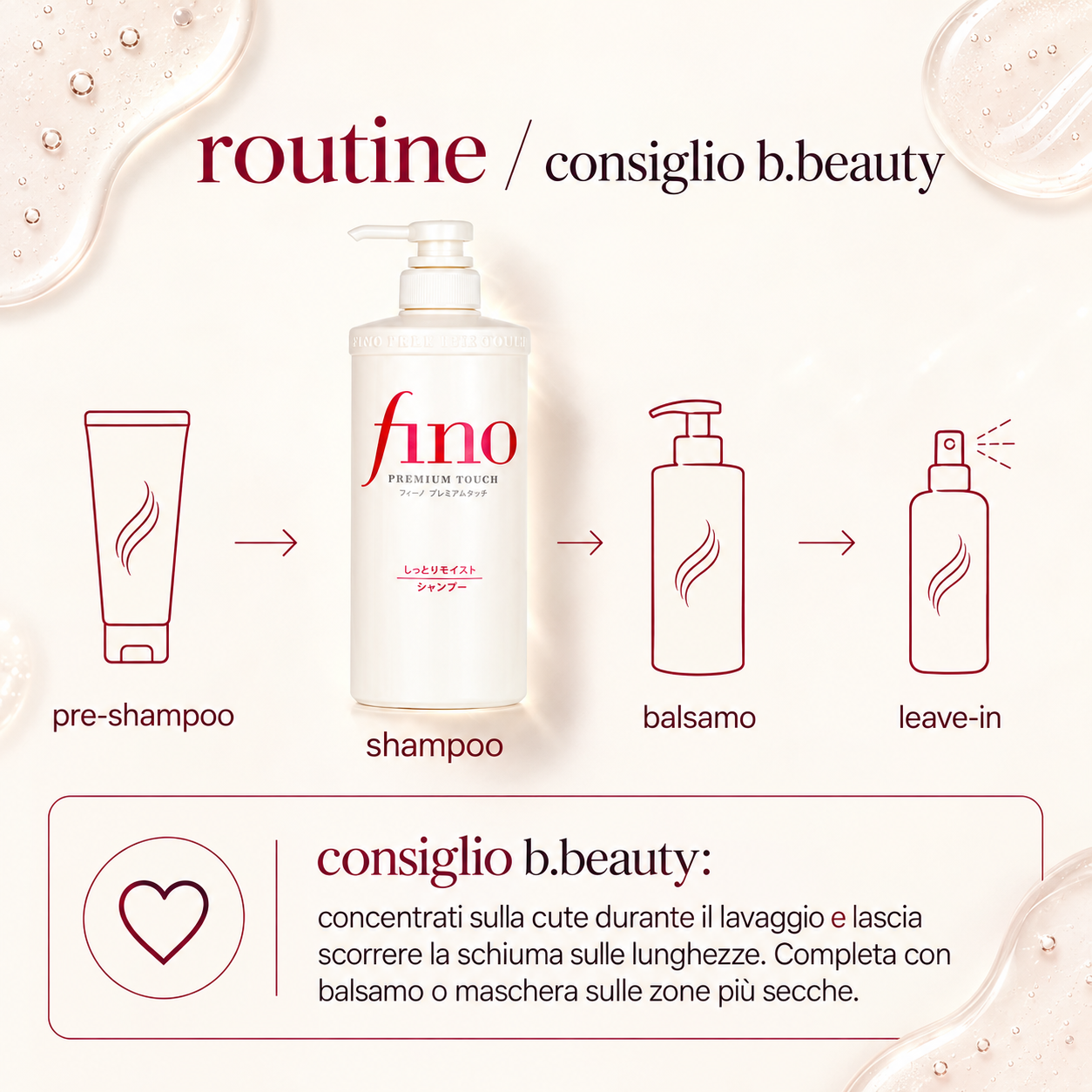 Shiseido – Fino Premium Touch Moist Shampoo - immagine 4