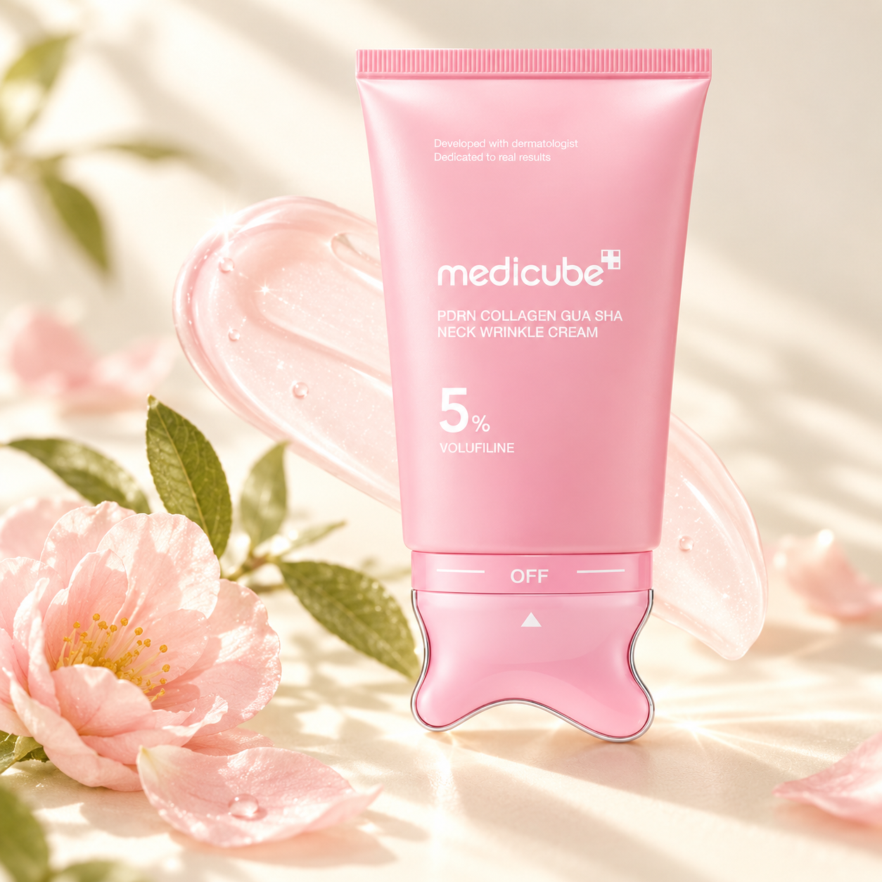 Medicube – PDRN Collagen Gua Sha Neck Wrinkle Cream