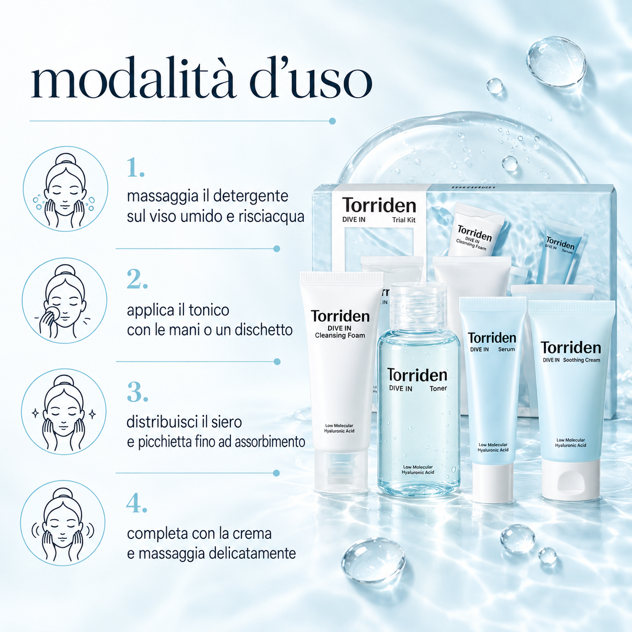 Torriden – DIVE-IN Trial Kit 4 Minisize - immagine 3